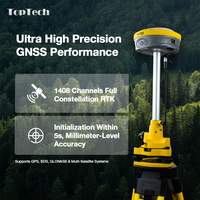 Kit complet TopTech High Target TK300 avec équipement de radio-réflexion 5W, station de base et mobile GNSS RTK avec radio externe et station totale