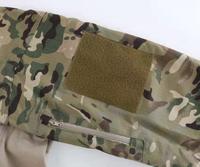 Polo tactique d'été respirant à manches longues ESDY G2 Frog pour homme, en maille, camouflage extérieur