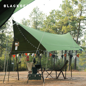 Black Deer Cotton <b>Canopy</b> <b>Tent</b> 420x410cm Hexagon Outdoor Camping Sunshade Rainproof Shelter - Product Image 1