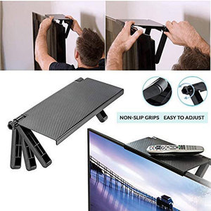 Ayarlanabilir bilgisayar monitörü düz vitrin rafı tutucu ekran Caddy ekran üst raf organizatör montaj için üst raf - Product Image 2