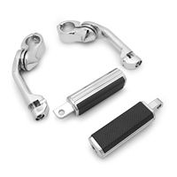 Pour Harley Davidson, ensemble de leviers de changement de vitesse talon-orteil chromés Defiance, pour modèles Touring Road King Street Glide 1980-2023