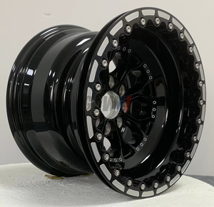 <span class=keywords><strong>Jantes</strong></span> <span class=keywords><strong>en</strong></span> alliage forgées de style Beadlock <span class=keywords><strong>noir</strong></span> brillant GPW, 17-20 pouces, tout-terrain, pour Toyota Hilux Tacoma Land Cruiser - Product Image 2