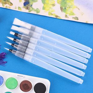 6Pcs Thiết Lập S M L Đầu Phẳng Nước Hòa Tan Màu Vẽ Bút Chì Màu Nước Màu Bàn Chải Bút Aqua <span class=keywords><strong>Graphix</strong></span> Bút Sơn Bàn Chải - Product Image 2