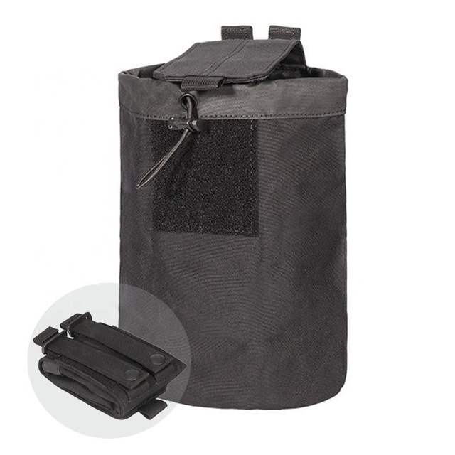Yakeda Utility Dump Pouch Large Molle Pouch Tactical Tool Carry Foldable Storage Drop Pouch for Range Belt Tactical Equipment