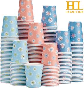 Vasos de Pulpa de Madera Biodegradables de Pared Simple para Bebidas Calientes/Frías de 6oz-32oz, Impresión Flexográfica con Logotipo Personalizado - Product Image 3