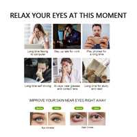 Masque oculaire relaxant auto-chauffant en coton à prix de gros, hydratant, anti-rides et anti-cernes pour un sommeil réparateur