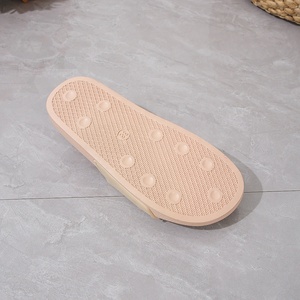 Happyslide diseñador personalizado <span class=keywords><strong>piel</strong></span> rosa Slider diapositivas nueva llegada bajo MOQ goma mujer Hotel casa zapatilla <span class=keywords><strong>sandalias</strong></span> hombres señoras - Product Image 2