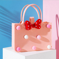 BSCI all'ingrosso della fabbrica 1MOQ personalizzato moda riutilizzabile carino feltro cartone animato borsa Tote Bag mummia borsa per ragazze