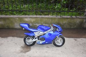 Mini-moto ANWA <span class=keywords><strong>Rocket</strong></span> <span class=keywords><strong>Pocket</strong></span> Bike 49cc, moteur <span class=keywords><strong>2</strong></span> temps, freins à double disque, vitesse maximale >40 km/h - Product Image 4