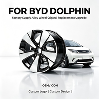 Jantes en alliage d'aluminium noir universelles d'usine d'origine de 16 pouces, face usinée, PCD 5*114.3, adaptées aux voitures, compatibles avec les roues BYD