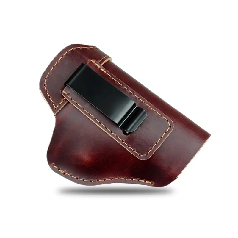 Leather Gun Holster Wholesale Custom Concealed Carry Universal General Genuine Leather Gun Holster