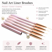 Ensemble de pinceaux pour extension d'ongles en acrylique, liner, nail art, outils pour gel, pinceaux pour peinture d'ongles et sculpture florale