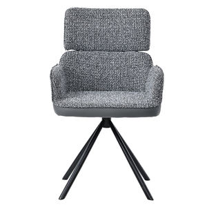 Nórdico clásico tapizado acento moderno tela blanca terciopelo cocina comedor Mesa <span class=keywords><strong>muebles</strong></span> comedor sillas patas de Metal - Product Image 2