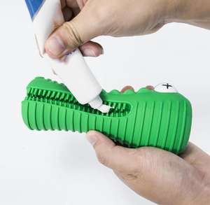 Spazzolino per cani Stick per masticatori aggressivi per la pulizia dei denti per animali domestici cura dentale cigolante cane masticare giocattolo dal suono durevole cane molare Stick - Product Image 4