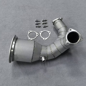 ท่อไอเสียสแตนเลส 304 สำหรับ Audi S4 S5 B9 3.0T ปี 2019-2023 พร้อมแผ่นกันความร้อน - Product Image 4