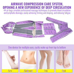 Appareil de drainage lymphatique par pression d'air, thérapie de compression séquentielle, combinaison de pressothérapie pour la détoxification du corps entier, équipement de salon et de spa - Product Image 3