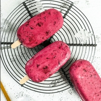 Moule à glaces et à sucettes glacées en silicone de qualité alimentaire, sans BPA, écologique, en forme de lapin rouge, marque Simake