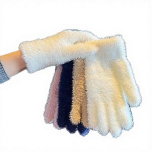Guantes de Jacquard Acrílicos hasta la Muñeca, Resistentes al Viento, Ecológicos, con Pantalla Táctil, Cálidos para Invierno, para Uso Diario en Clima Frío - Product Image 3