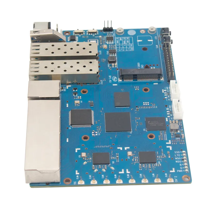 เราเตอร์อัจฉริยะ Wi-Fi 6ออนบอร์ดของแท้ BPI-R3กล้วย Pi ชิป MT7531A MT7986 + 2.5GbE MINI PCIE VIA USB