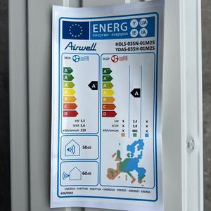 เครื่องปรับอากาศแบบแยกส่วน Z AC สำหรับใช้ในบ้านและโรงแรม ระบบทำความเย็นและความร้อน ใช้สารทำความเย็น R410A ประหยัดพลังงาน 15001-18000 BTU - Product Image 2