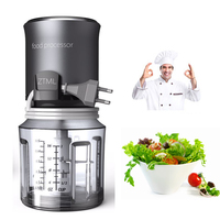 Ventes populaires multifonctionnel 500ML électrique igname pilon hachoir à viande hachoir robot culinaire