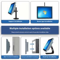 Lattepanda 3 Delta 864 komputer tertanam industri kasar All-in-One Windows/Linux HMI PLC ukuran saku dengan kerangka baja