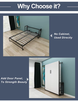 Cadre de lit Murphy manuel en gros, mécanisme de lit mural pliant en fer, taille personnalisée, mobilier gain de place, sans matelas