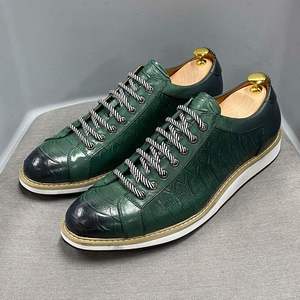 Chaussures en cuir décontractées pour hommes avec semelle épaisse, confortables, respirantes, antidérapantes, légères, pour le bureau et la carrière, à lacets, élégantes et polyvalentes - Product Image 6