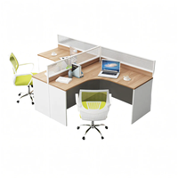 Bureau design moderne Bureau de travail Cabine de travail Mobilier de travail polyvalent Table de bureau Poste de travail du personnel Bureau