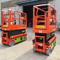 Plateforme de travail aérienne mobile électrique hydraulique à ciseaux pour nettoyage de bâtiments de 12, 18, 20 mètres, capacité 500 kg