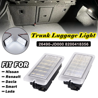 Feu de coffre intérieur à LED pour Nissan Qashqai Renault Megane Dacia Smart Fortwo, 1 paire