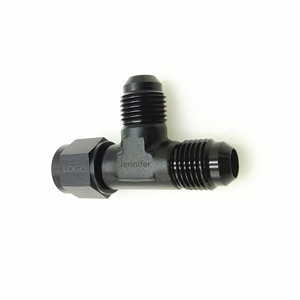 Lega di alluminio Billet nera an10-10 (10AN) a 2 x An10 (10AN) giunzione a 3 vie T Block Flare femmina adattatore maschio un raccordo fule - Product Image 6