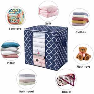 Bolsas de Almacenamiento Grandes para Mantas de 100L, Paquete de 3 Organizadores de Armario y Contenedores de Almacenamiento, Organizador Plegable con Asa - Product Image 5