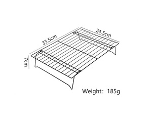 Rejilla de Enfriamiento para Galletas de 3 Niveles, Resistente, de Silicona 100% y Acero Inoxidable, Personalizada y de Primera Calidad - Product Image 2
