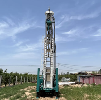 Petite plate-forme de forage de puits d'eau diesel portable 200M machines de forage de trou d'eau