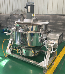 غلاية صناعية من الفولاذ المقاوم للصدأ سعة 50 لترًا ، ماكينة تحريك المربى ، خلاط طهي مع محفز - Product Image 3