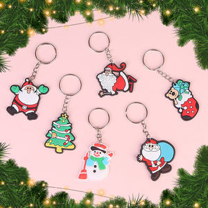 Prêt <span class=keywords><strong>à</strong></span> expédier bonhomme de neige père noël mignon arbre pvc cadeaux cauchemar avant noël porte-clés - Product Image 5