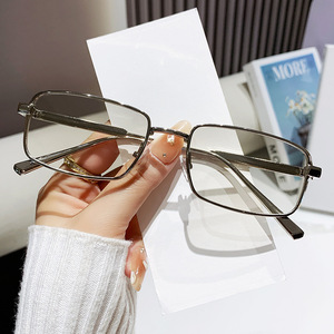 <b>Square</b> <b>Sunglasses</b> Metal <b>Frame</b> UV400 PC Lenses Unisex Outings Cycling Driving Party Style - Product Image 4