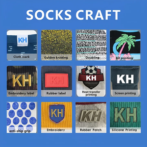 <span class=keywords><strong>Chaussettes</strong></span> en coton rayées <span class=keywords><strong>grande</strong></span> <span class=keywords><strong>taille</strong></span> pour hommes, <span class=keywords><strong>chaussettes</strong></span> tricotées pour l'automne, logo personnalisé, design coloré - Product Image 6
