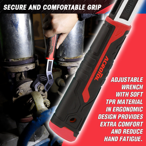 6 "/8"/10 "/12" đa chức năng điều chỉnh cờ lê phổ CRV thép cờ lê công cụ cho ô tô Hệ thống ống nước OEM bán buôn - Product Image 6