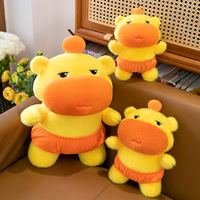 Peluche Capybara Lulu, figurine de célébrité internet à expression mignonne, unisexe, super douce, lavable, anti-stress, cadeau en PP