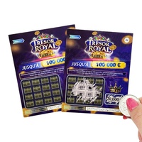 Fabricant de cartes à gratter personnalisées, impression de billets de loterie Super Lotto, billets à gratter de loterie, cartes à gratter pour jeux d'argent