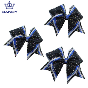 Chất Lượng Cao Tùy Chỉnh Thiết Kế Cổ Vũ Cung Chất Lượng Cao Cứng Tóc <span class=keywords><strong>Bow</strong></span> Cô Gái Long Lanh Cung - Product Image 5