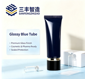 หลอดบีบครีมบำรุงรอบดวงตาพลาสติกสีดำสุดหรู พร้อมฝาเกลียวชุบทอง - Product Image 5