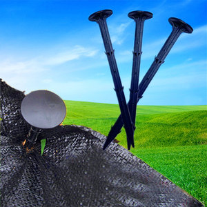 ตะปูพลาสติกสีดำเฉิงเย่ ขนาด 11 ซม. 16 ซม. 20 ซม. ชุดอุปกรณ์ทำสวนสำหรับผ้าควบคุมวัชพืช - Product Image 1