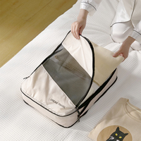 Cubes d'emballage de bagages de compression de voyage Premium 6 pièces ensemble organisateur de sac de bagages de voyage