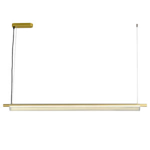 Luminaire suspendu minimaliste moderne en aluminium doré pour restaurant, design de salon, bar, salon de thé, éclairage de chambre à coucher, bureau, LED - Product Image 1