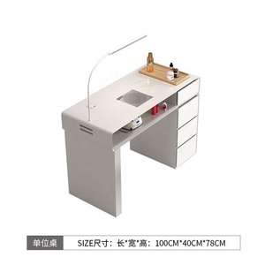Mesa de Manicura Metálica para Salón de Belleza, Muebles Elegantes para Salón, Precio Bajo de Fábrica Industrial - Product Image 6