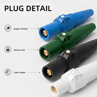 Connecteur Camlock unipolaire CHENF 400A mâle-femelle, prise de courant haute intensité pour générateur et distribution d'énergie sur scène