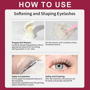 Polvo Coreano Lami Mix de Cisteamina y Camelia para Aumentar la Viscosidad de la Loción de Lifting de Pestañas Crema Permanente sin Pegamento Más Estable Fácil de Limpiar 10g - Product Image 4